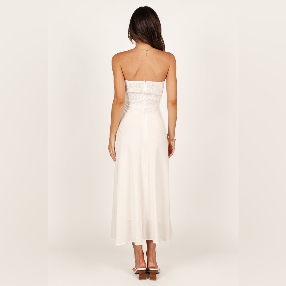 PETAL & PUP ROSETTA WHITE MIDI DRESS B3058 - Picture 4 of 7